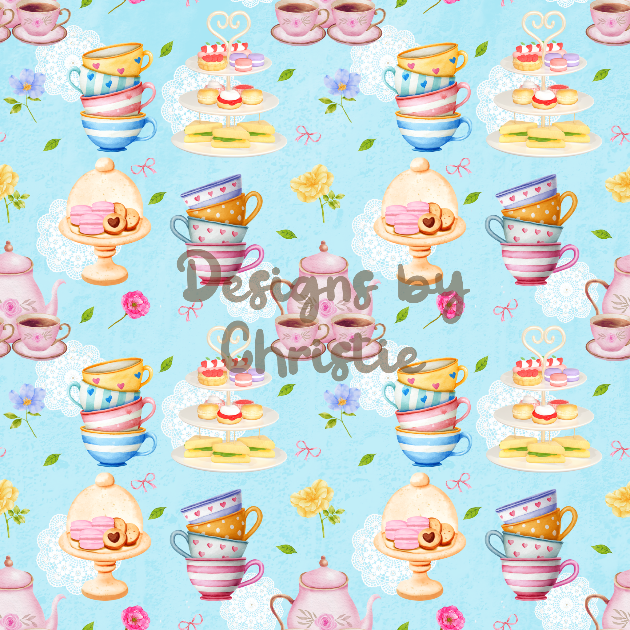 High Tea Time - Light Blue
