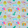 Baby Jesus in a Manger - Grey
