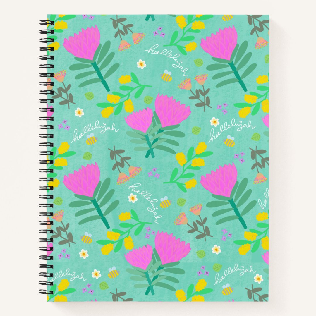Pink Proteas - Bright Green